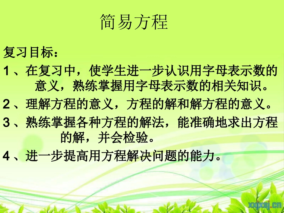方程复习教案_第1页
