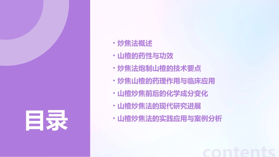 中药炮制技术之炒焦法—山楂护理课件 (2)_第2页