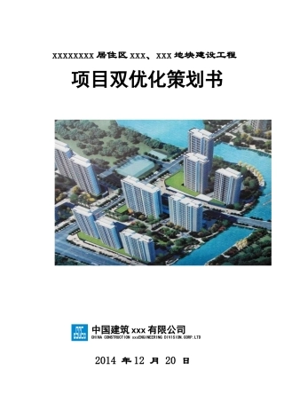 中建项目双优化策划书