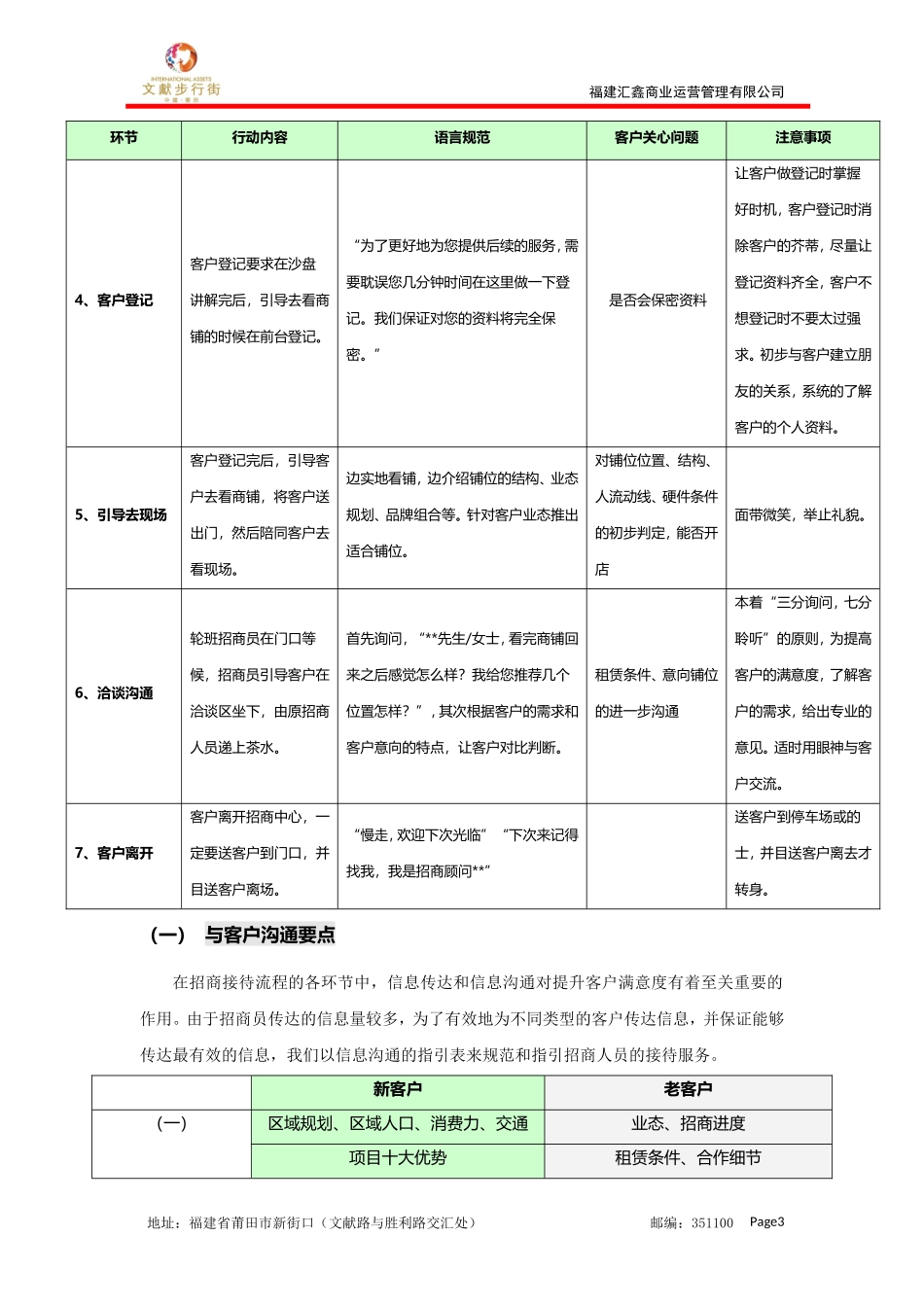 招商接待流程及统一说辞_第3页