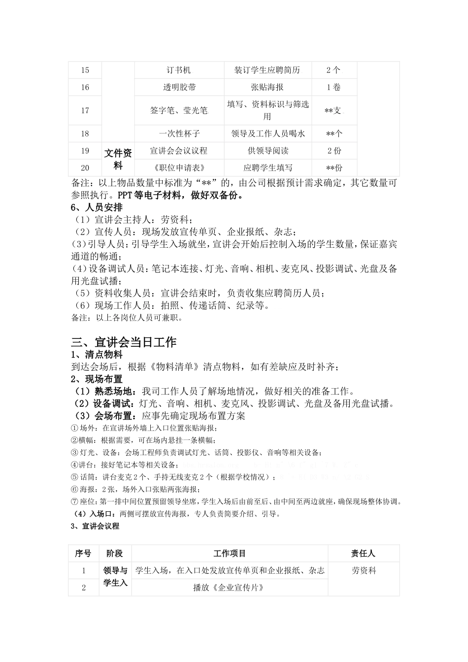 校园宣讲会流程及准备_第3页