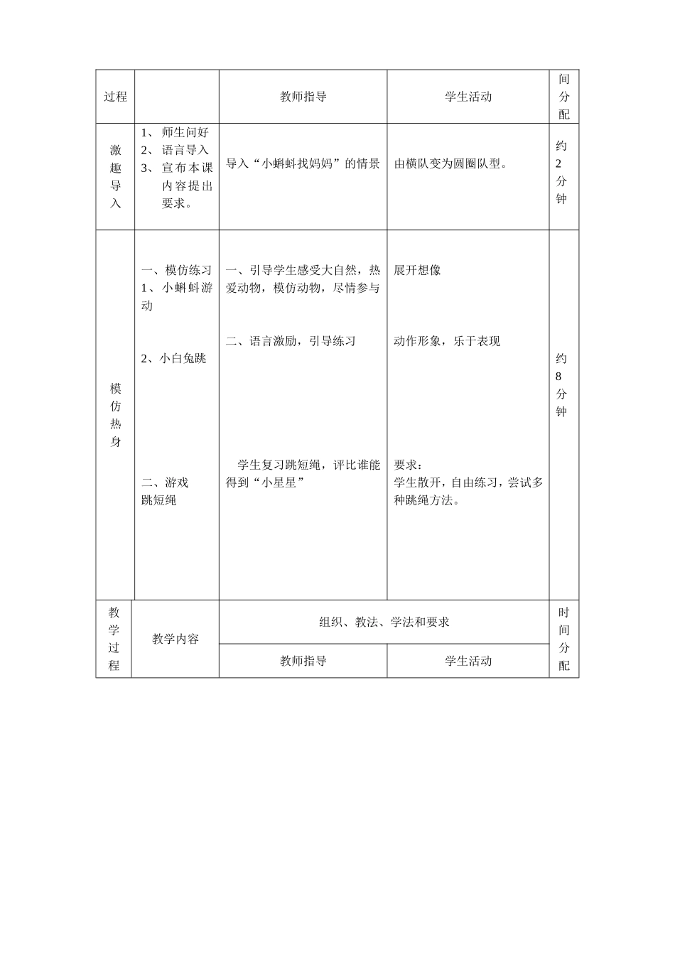 小学体育立定跳远教学设计及教案_第3页