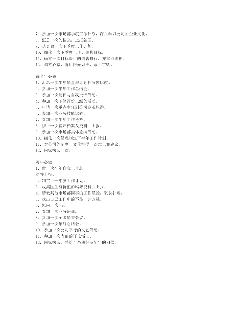 医药代表的工作计划_第3页