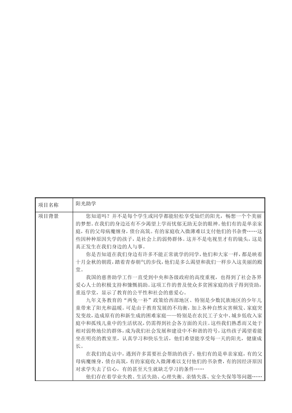 阳光助学项目申报表_第2页