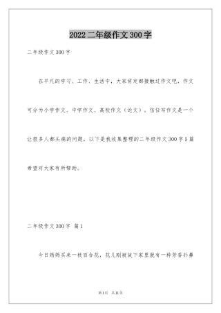 2024二年级作文300字_23
