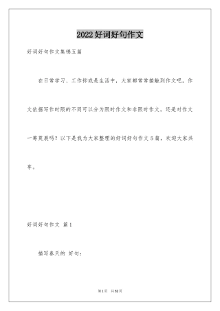 2024好词好句作文_312