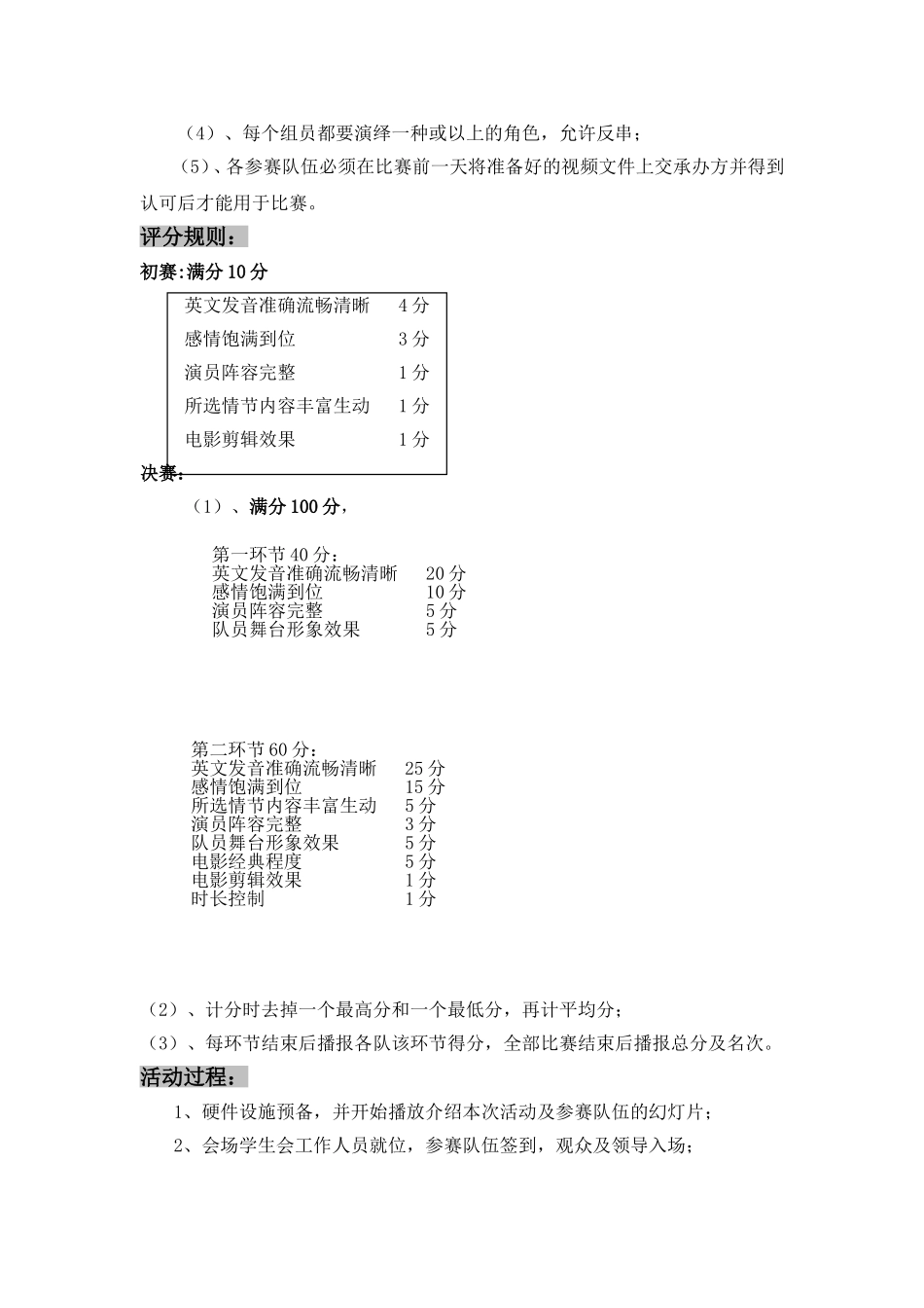 1‘英语电影配音大赛策划书_第3页