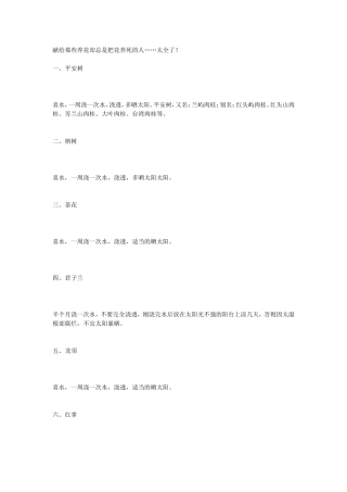 献给那些养花却总是把花养死的人