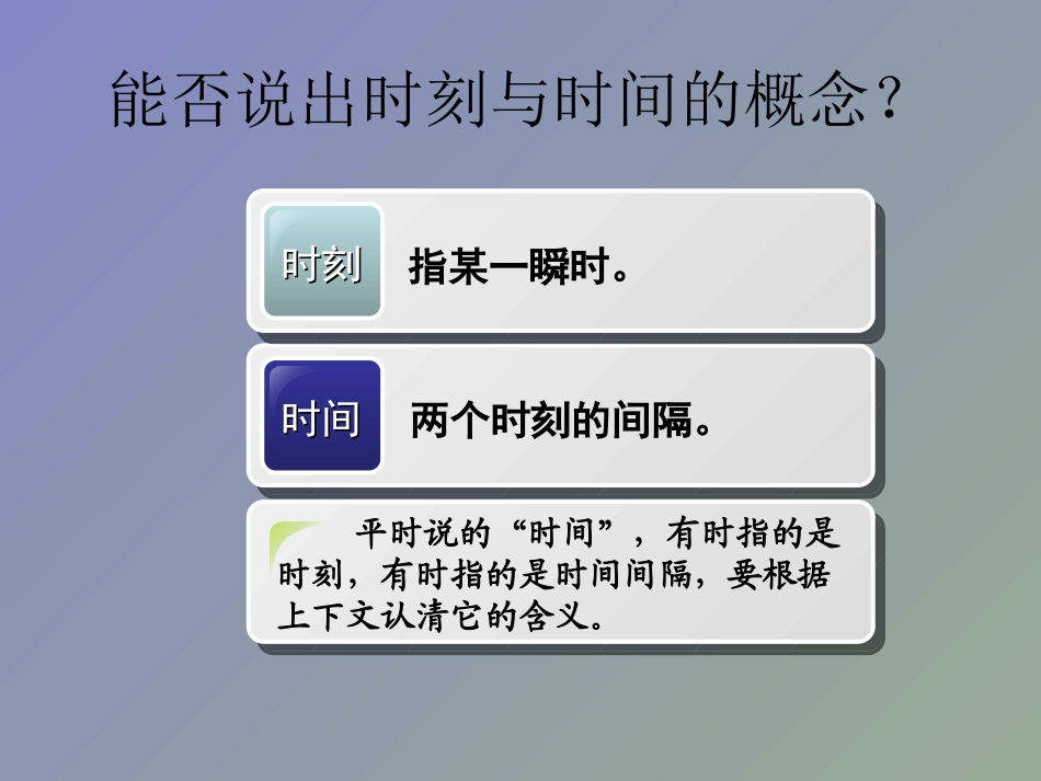 物理：12《时间和位移》课件（新人教版必修1）_第3页