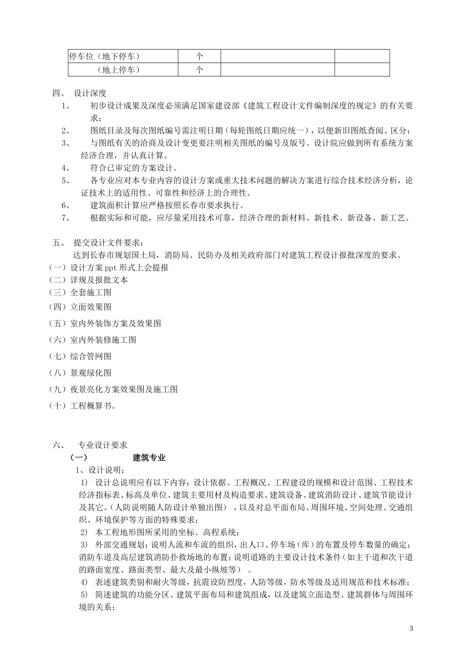 5A甲级写字楼设计任务书_第3页
