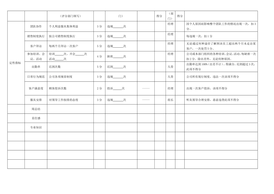 销售人员绩效考核表_第2页