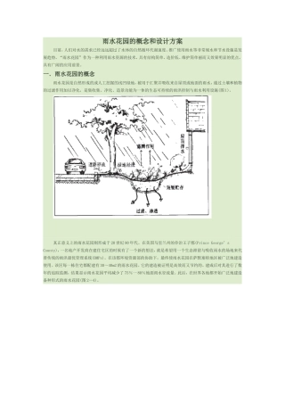 雨水花园的概念和设计方案