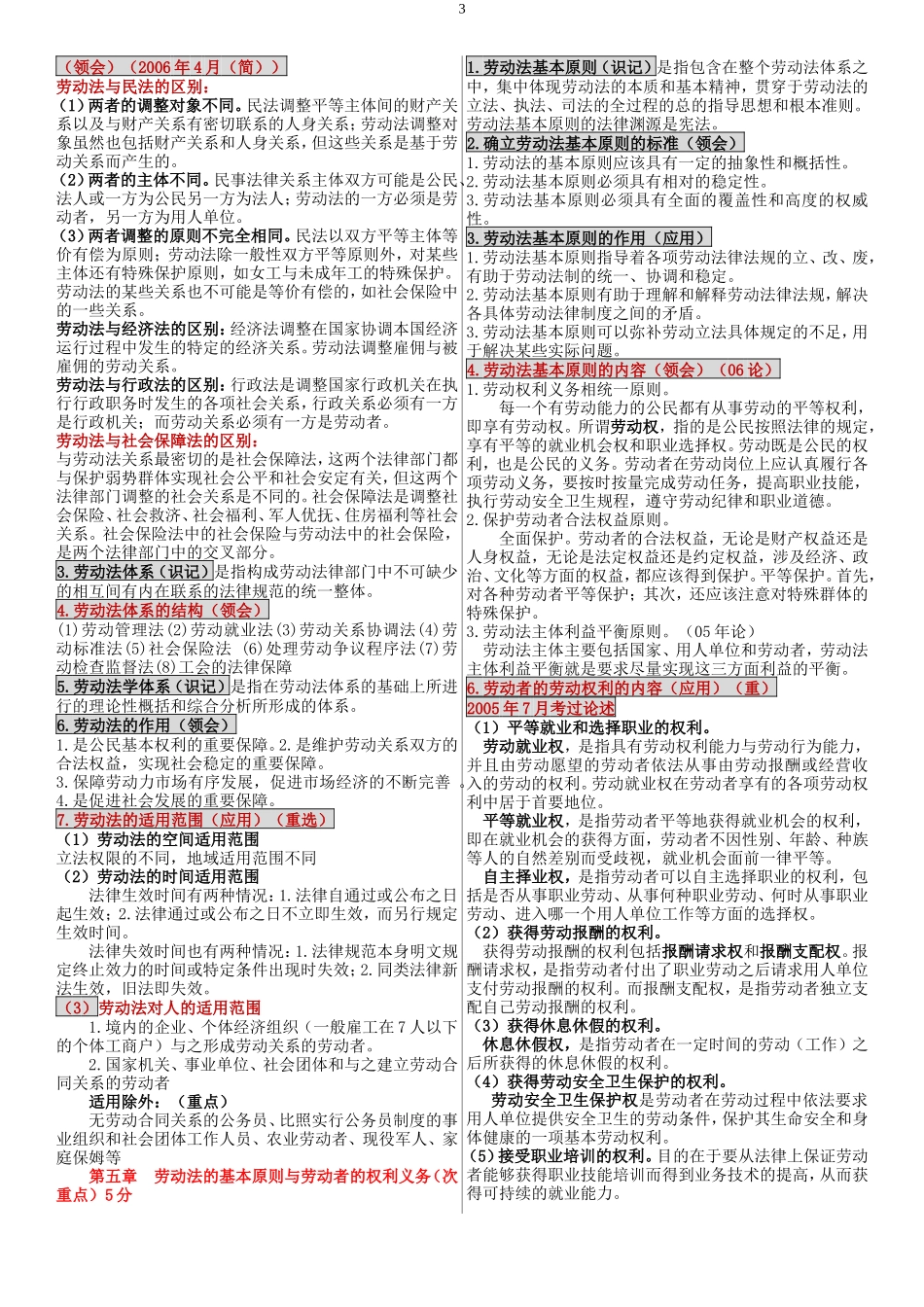 2017自考劳动法笔记全面_第3页
