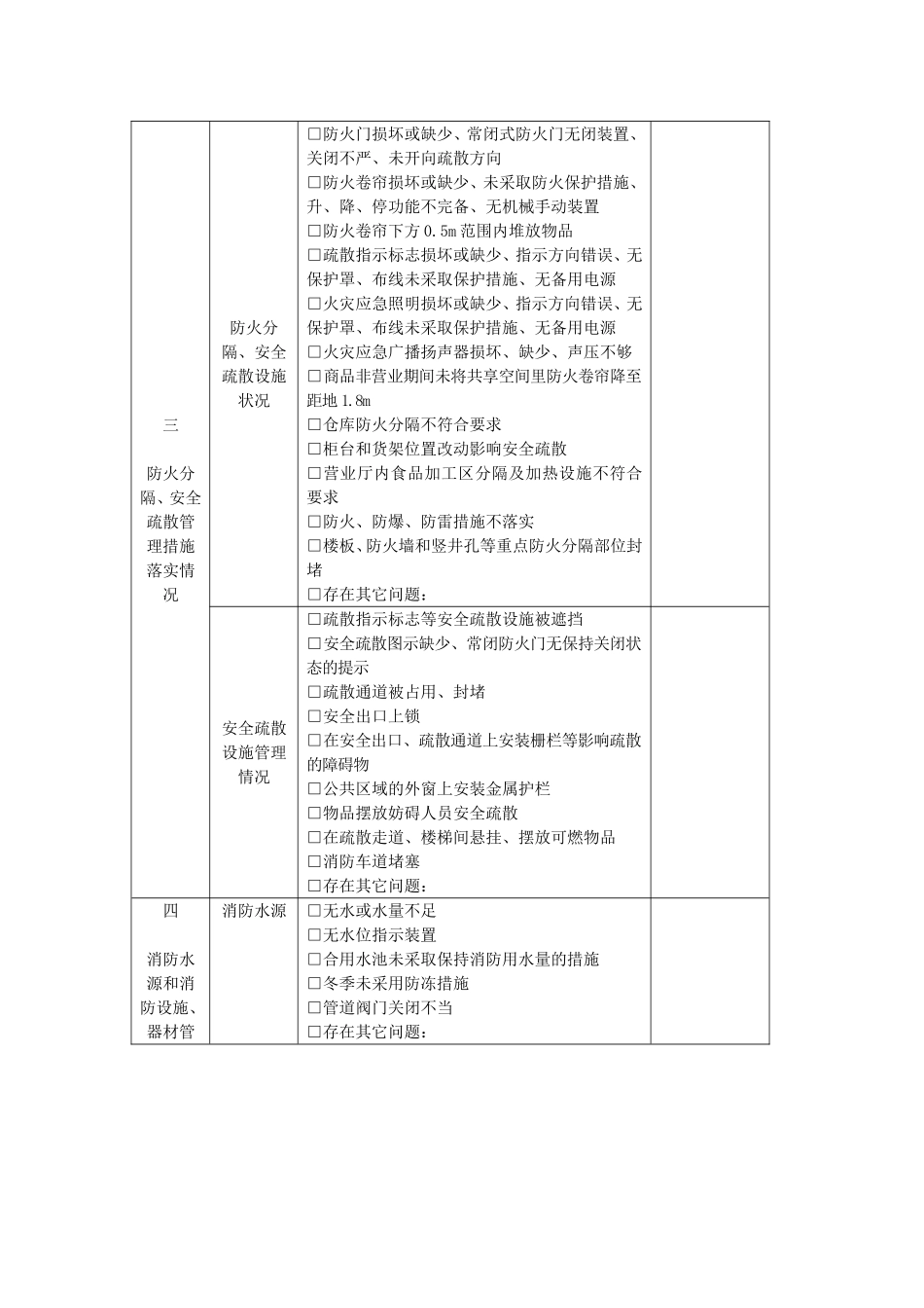 消防安全检查记录表_第2页
