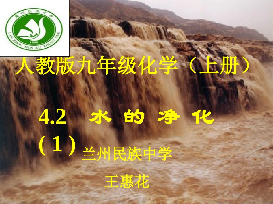 保护母亲河——黄河水的净化_第1页