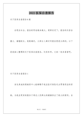 2024医保自查报告_1