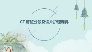 CT肝脏分段及读片护理课件