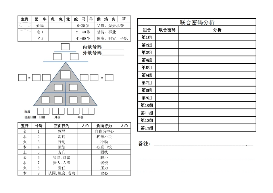 1.生命密码分析表_第1页