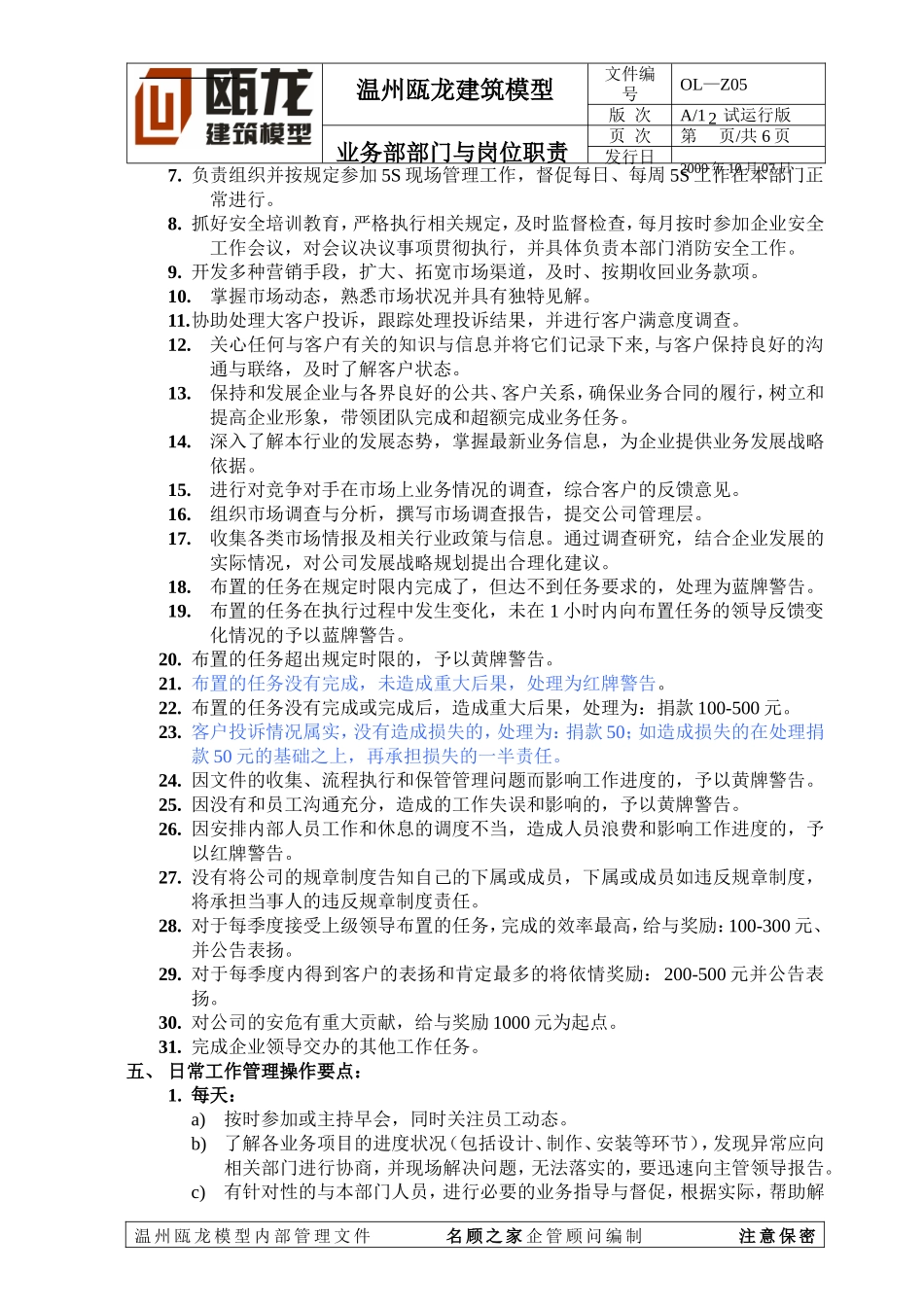 业务部与岗位职责_第2页