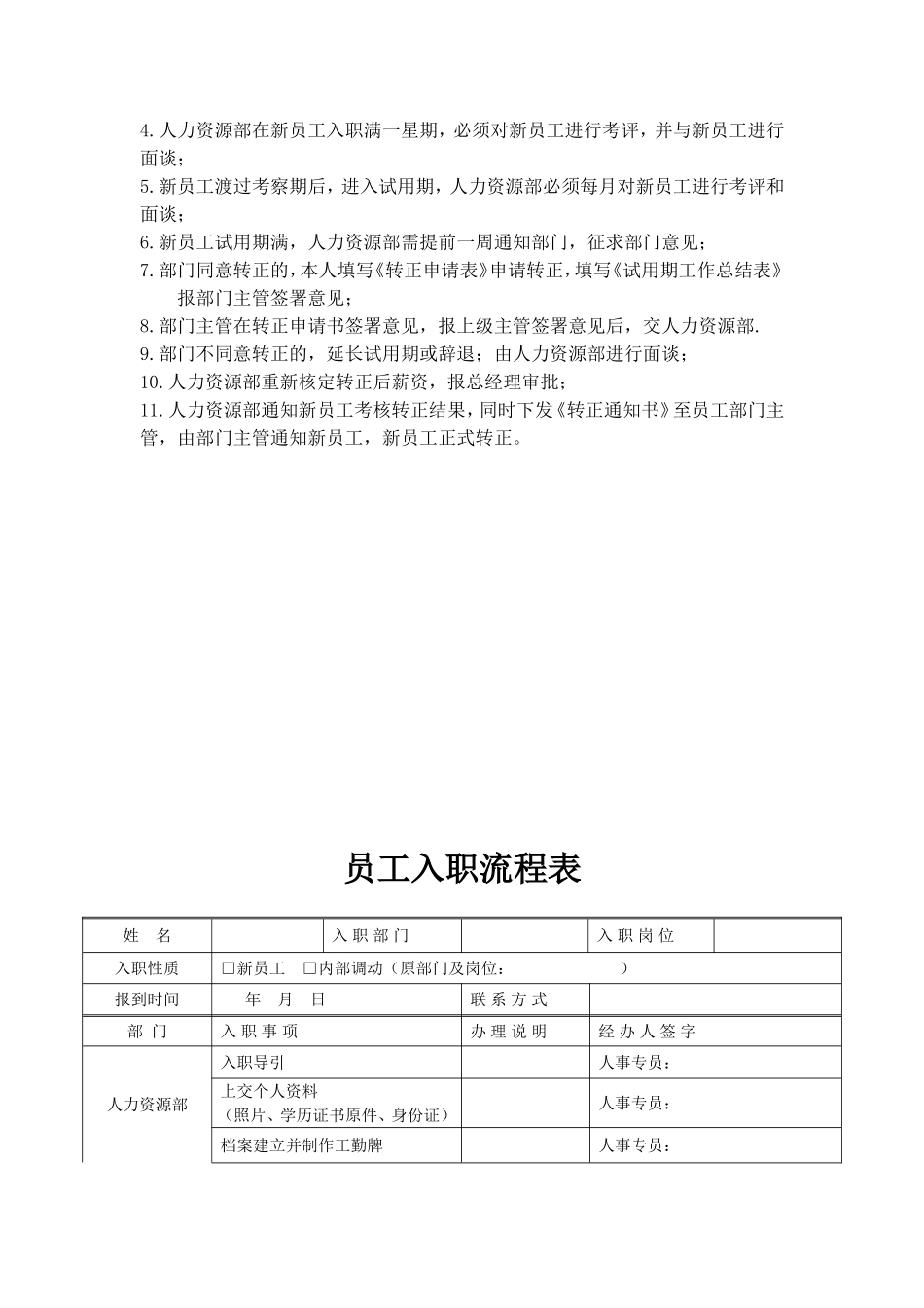 新员工入职流程及表格_第2页