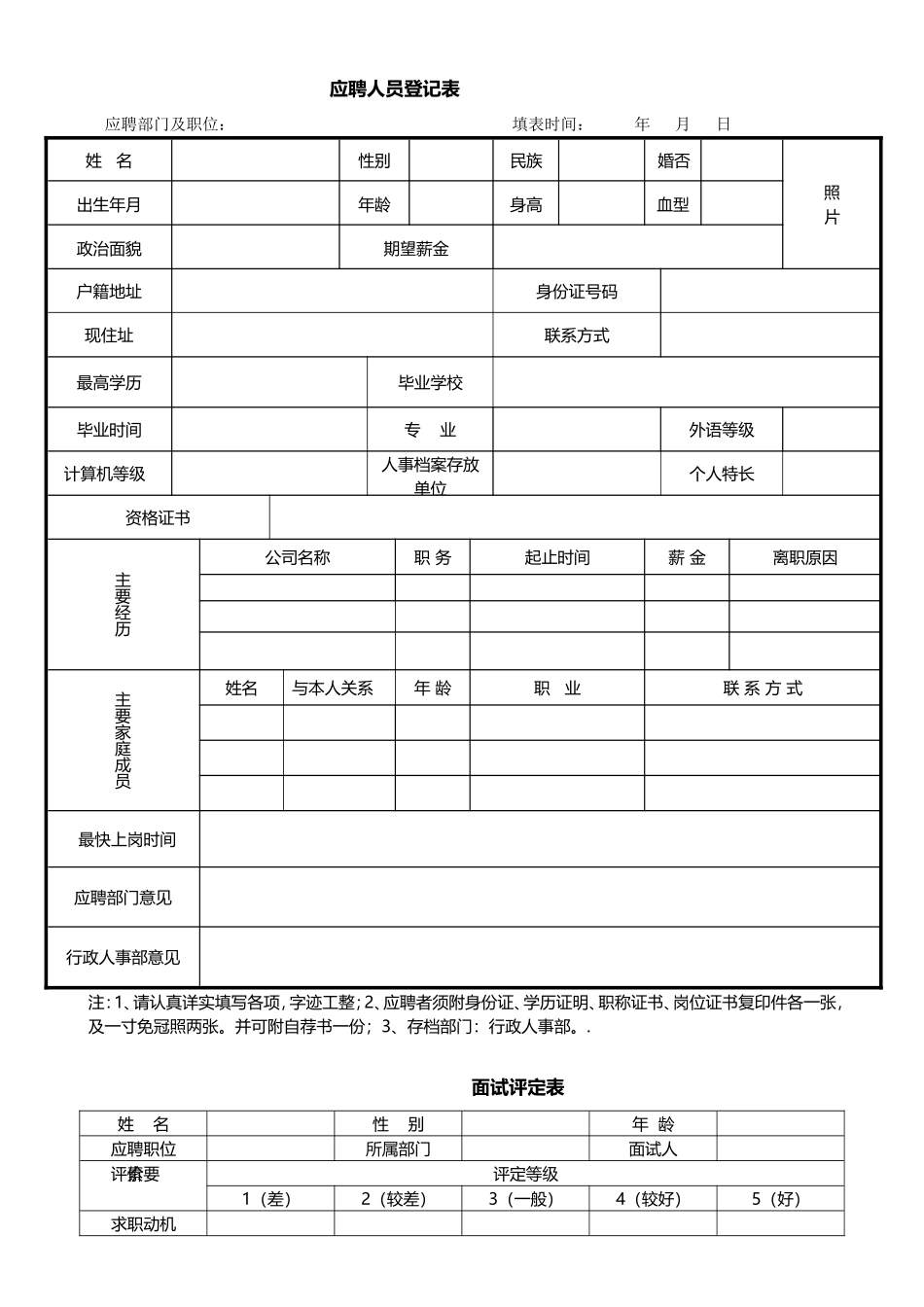 办公常用表格大全-35个_第2页