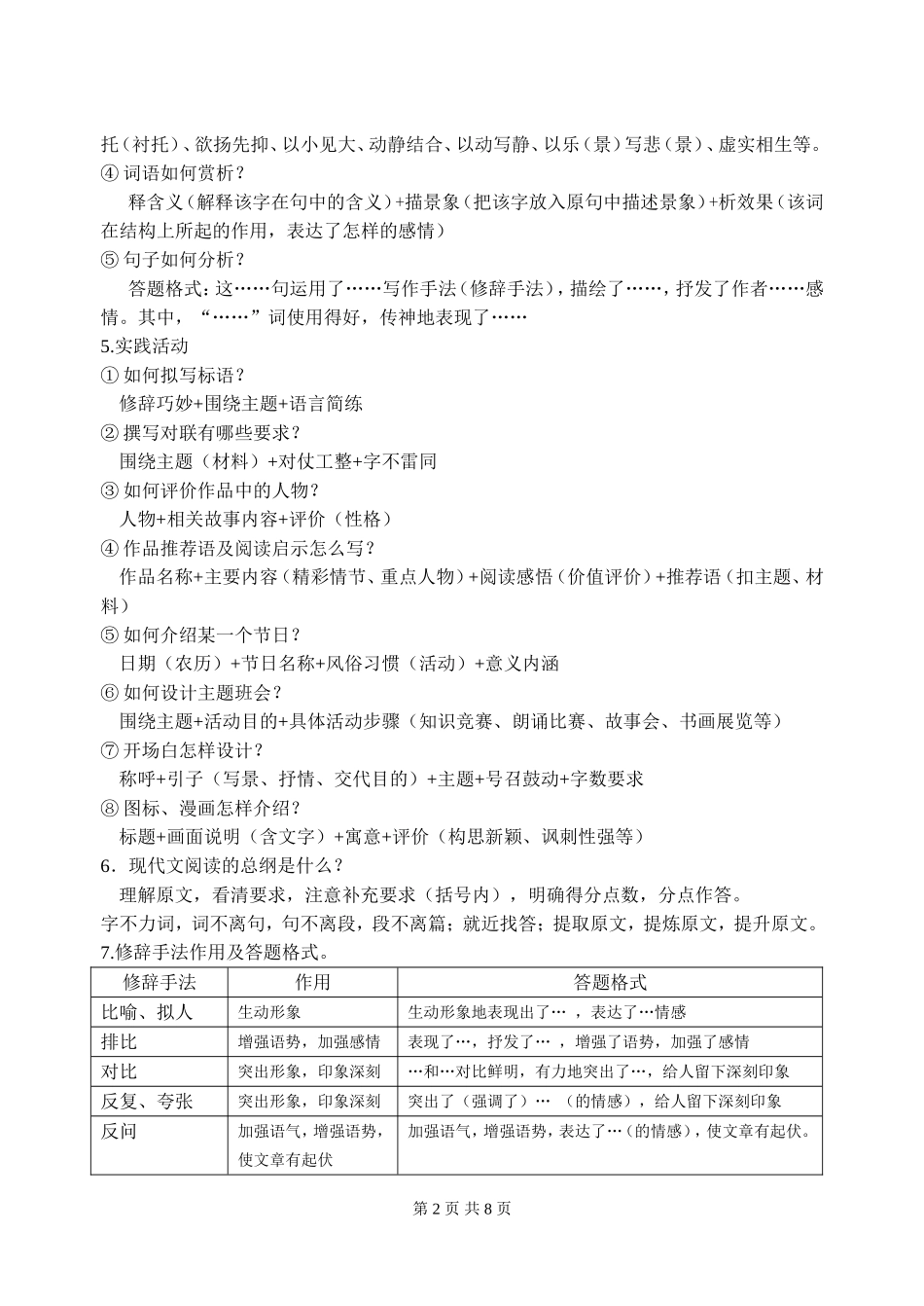 南通中考语文解题方法归纳_第2页