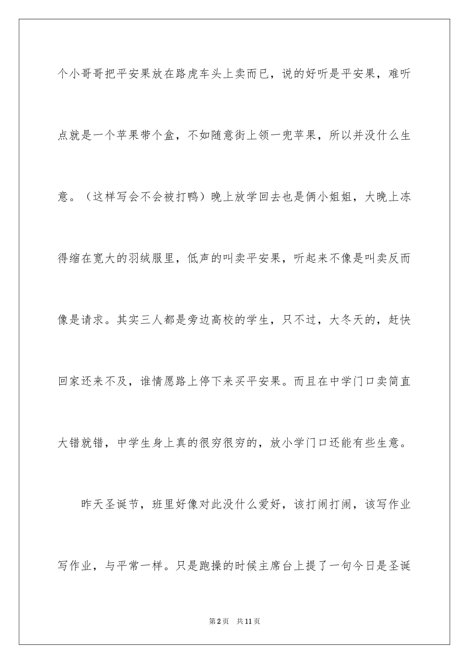 2024圣诞节的作文300字_第2页