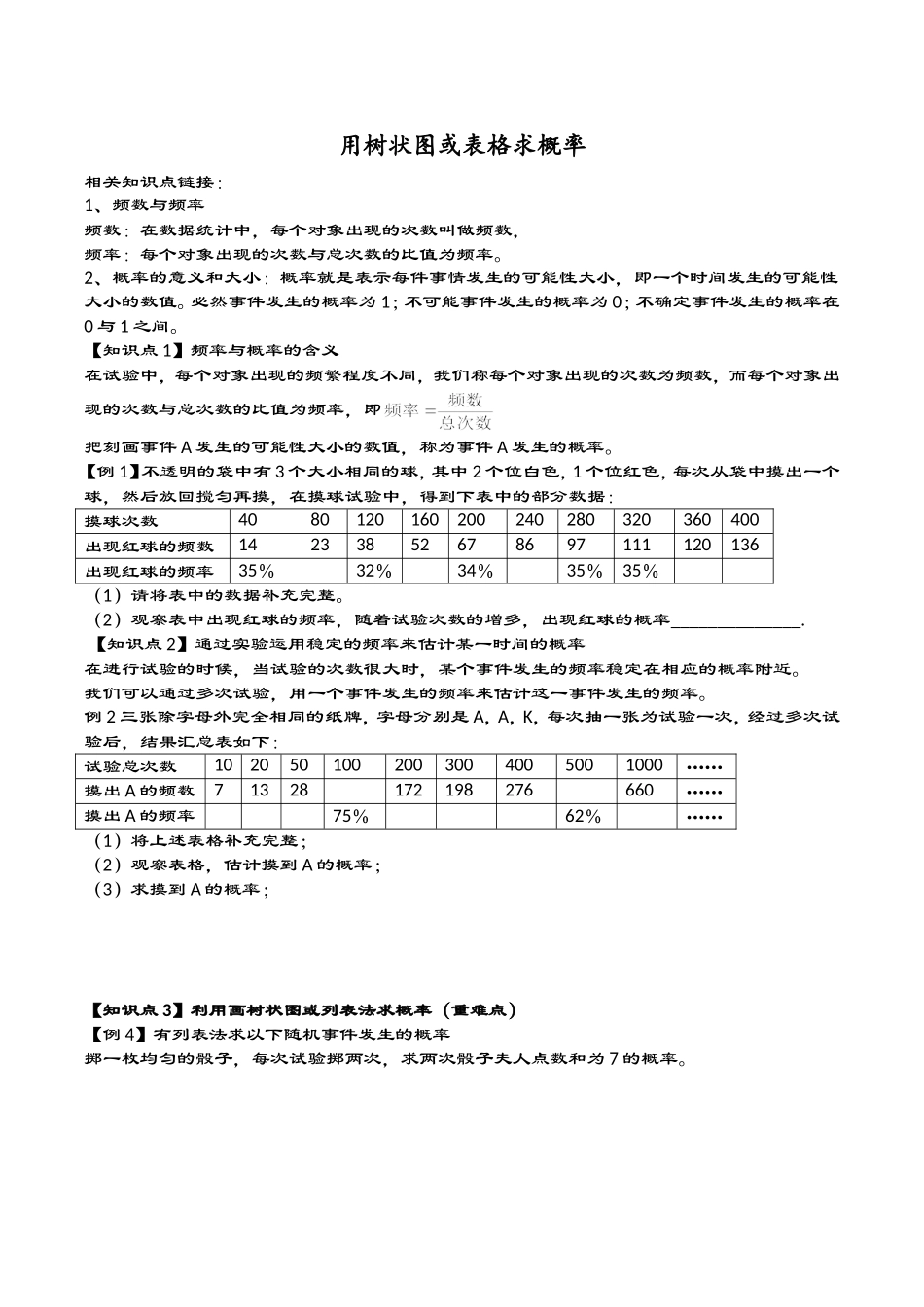 用树状图或表格求概率_第1页