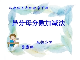 异分母分数加减法 (3)