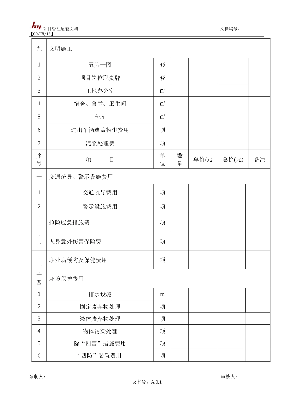 安全文明施工措施费台帐范本_第3页
