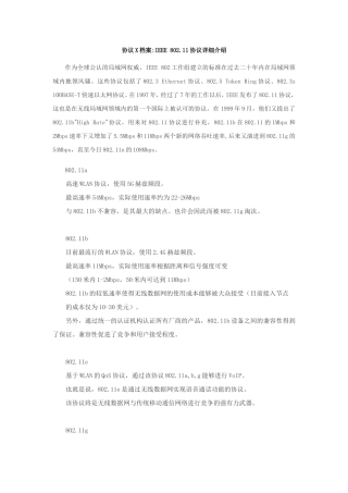 IEEE-802.11协议详细介绍