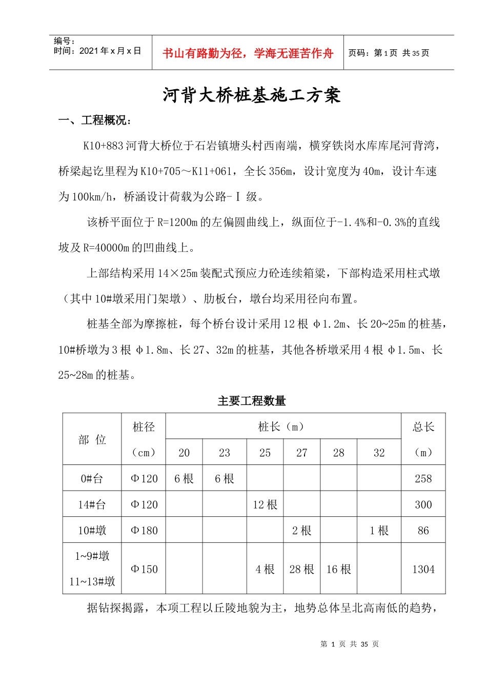 河背大桥桩基施工方案01_第1页