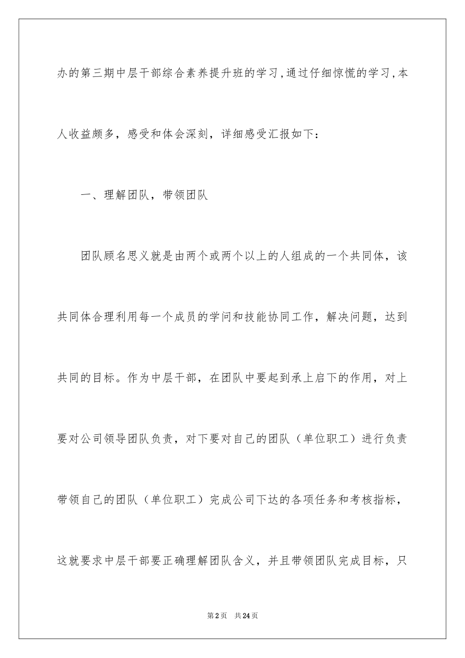 2024团队建设与执行力心得体会_第2页