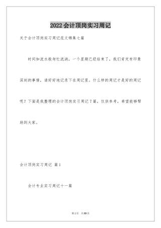 2024会计顶岗实习周记_7