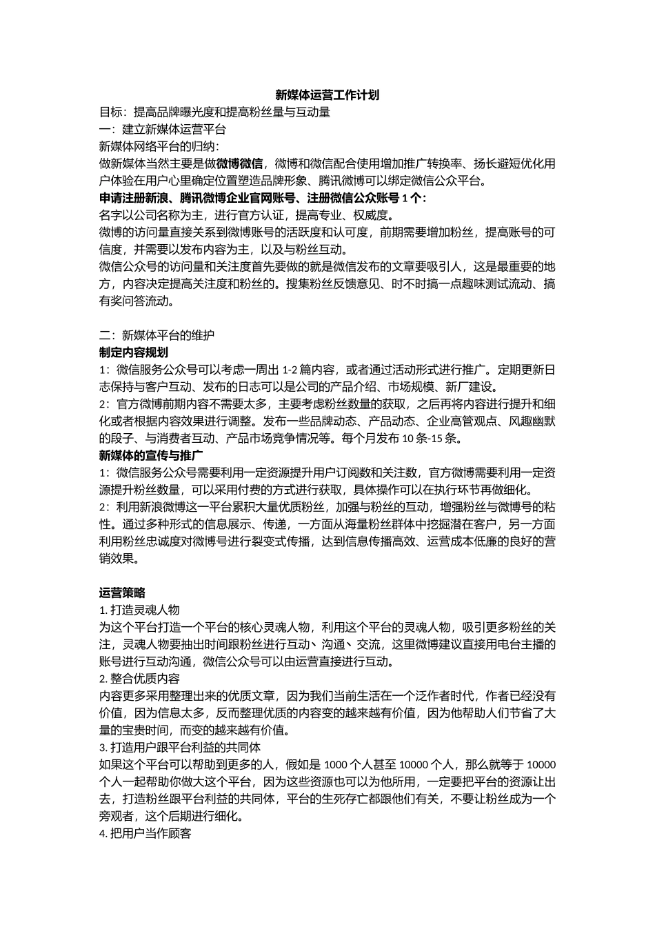 新媒体运营工作计划_第1页