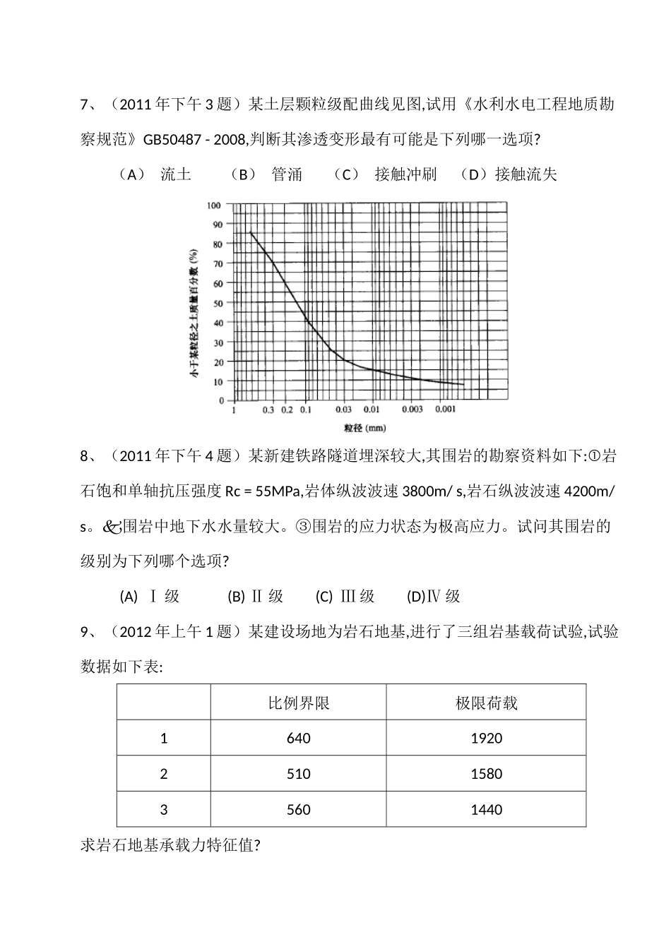 注册岩土工程师专业考试案例2011-2016年历年真题解析级模拟试题_第3页