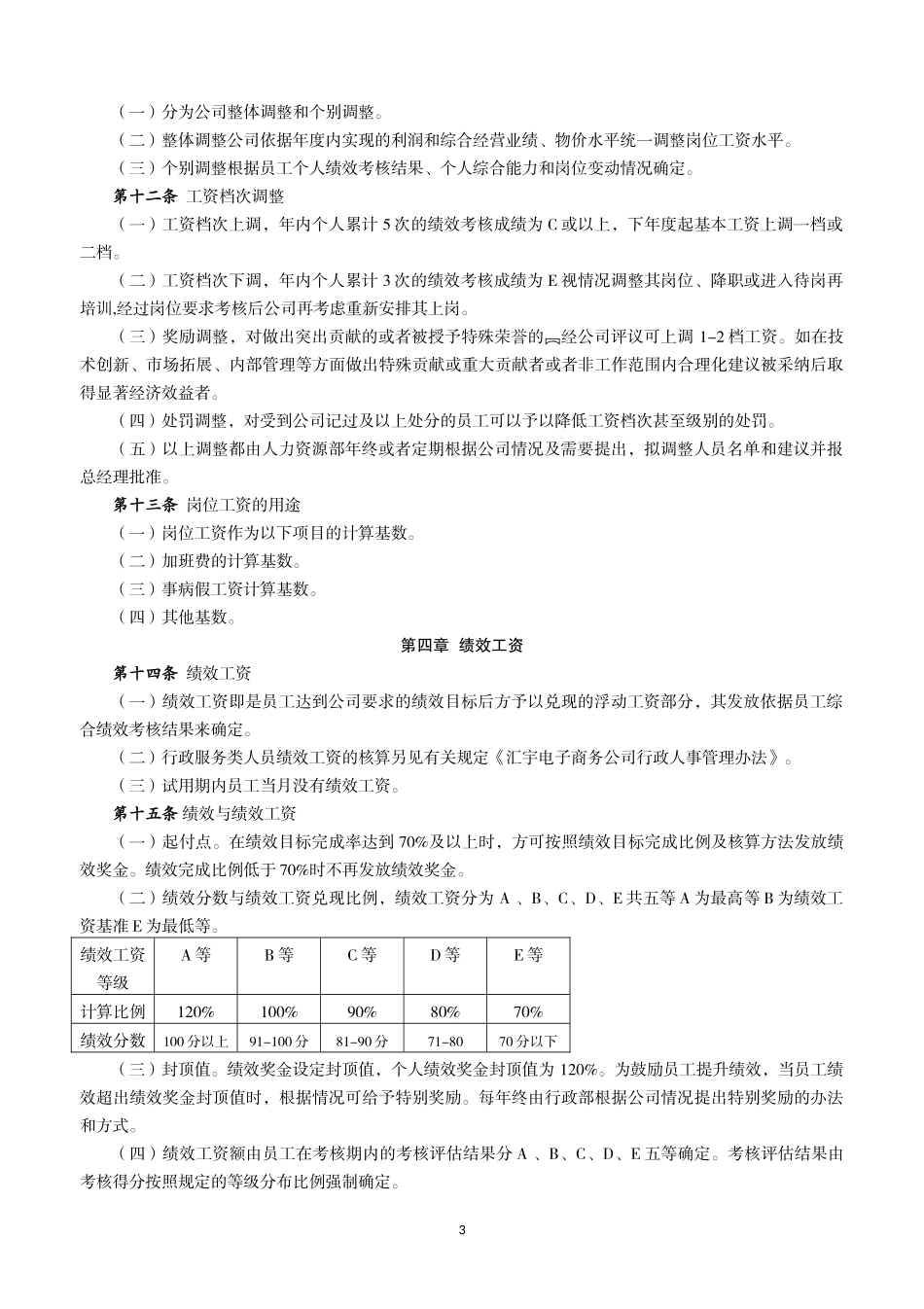 薪酬绩效管理制度_第3页