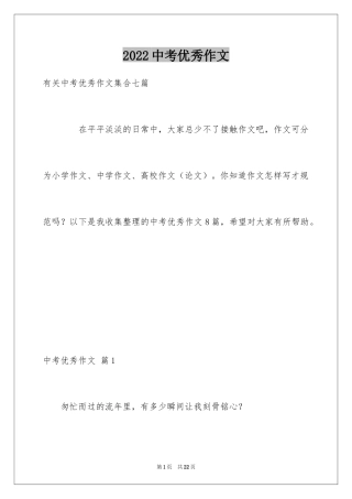 2024中考优秀作文_89