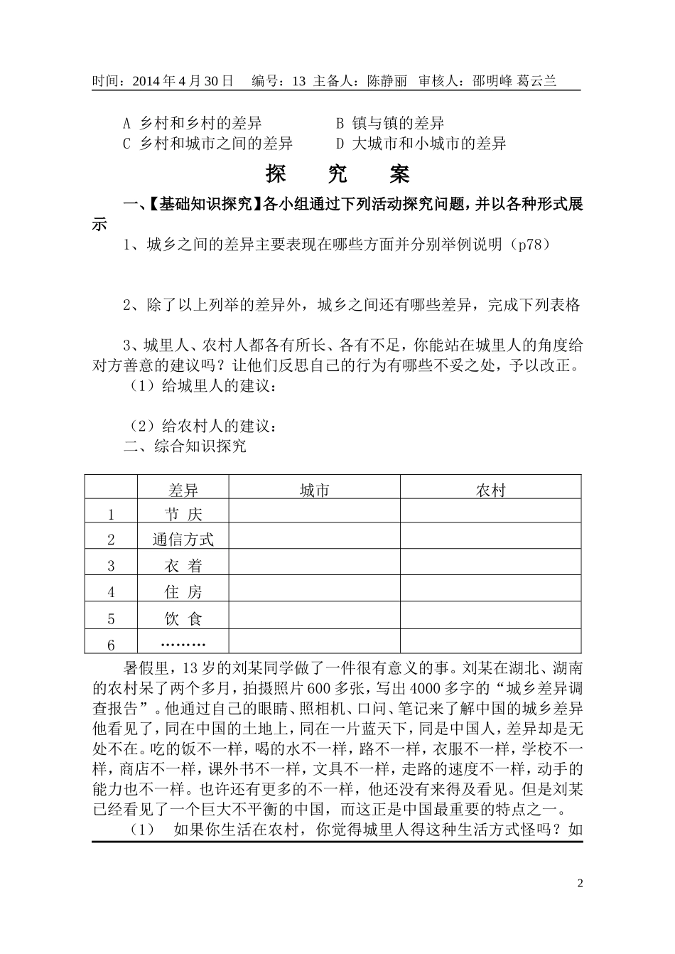城乡印象城乡差异_第2页