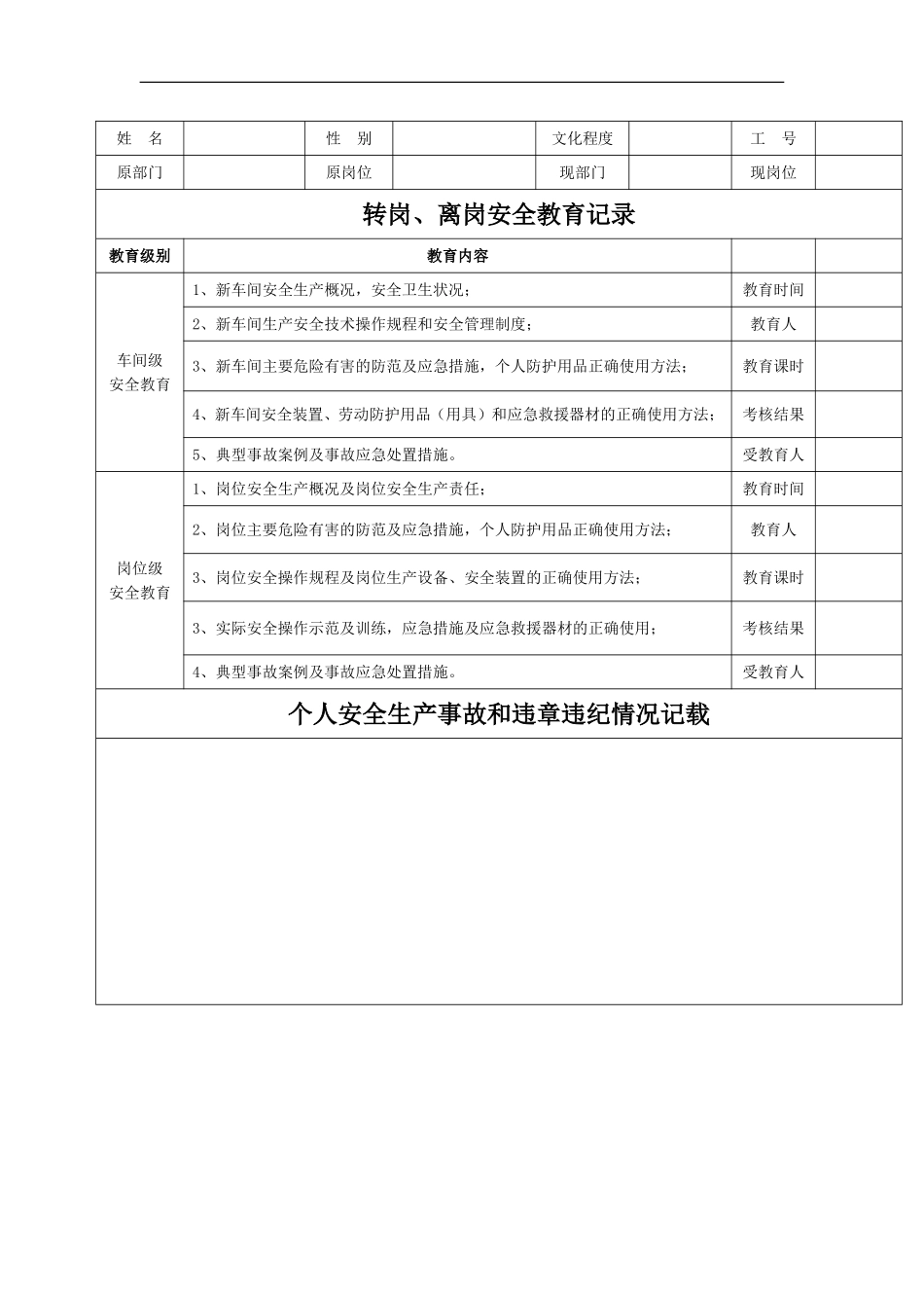 安全教育台帐(范本)_第2页