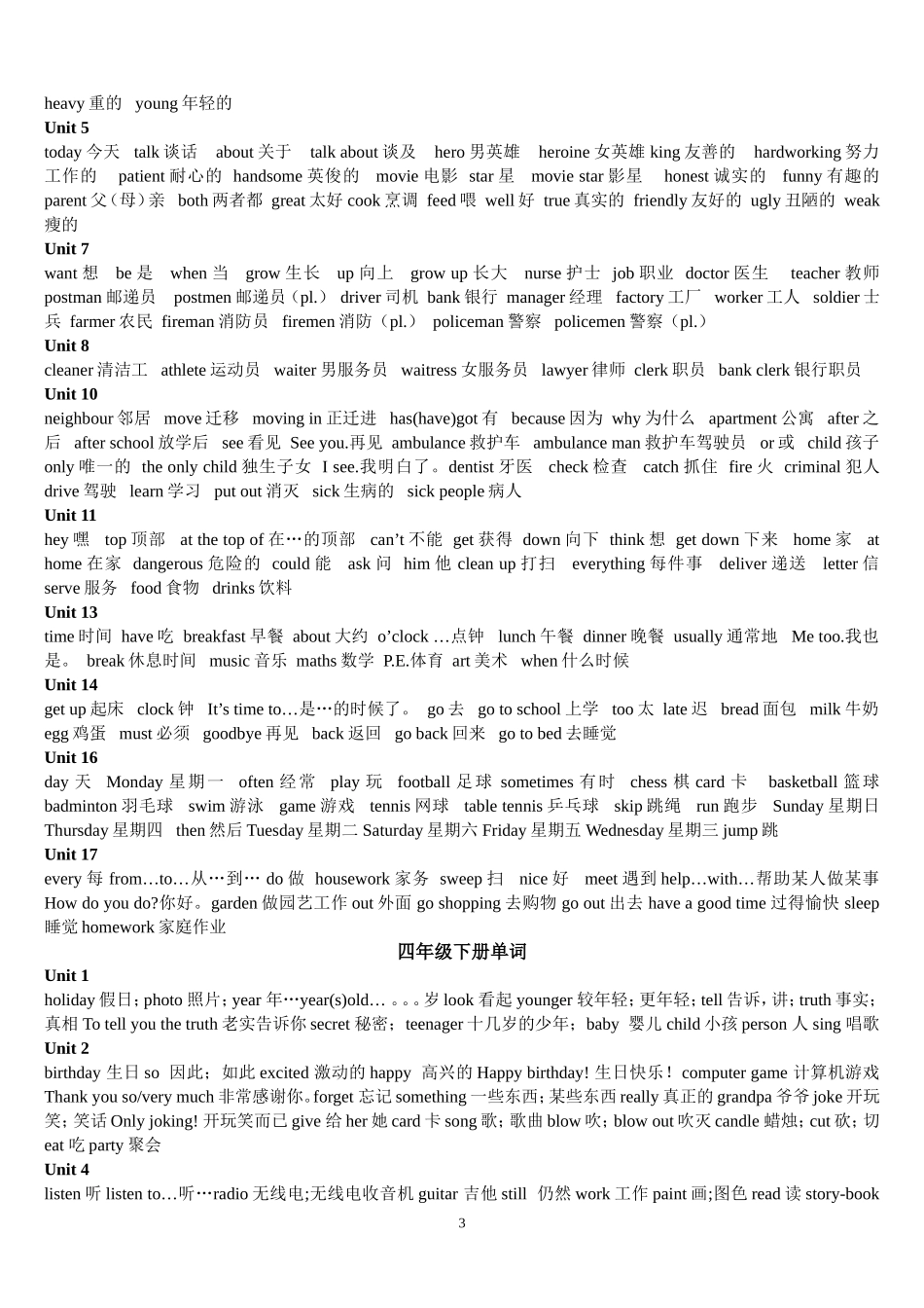 广州版小学三至六年级词汇_第3页