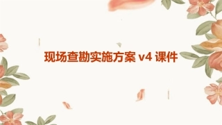 现场查勘实施方案v4课件