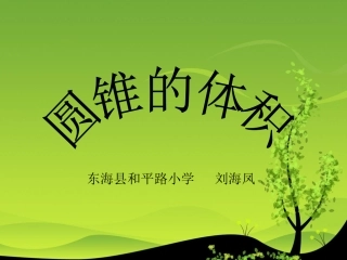 圆锥的体积练习1