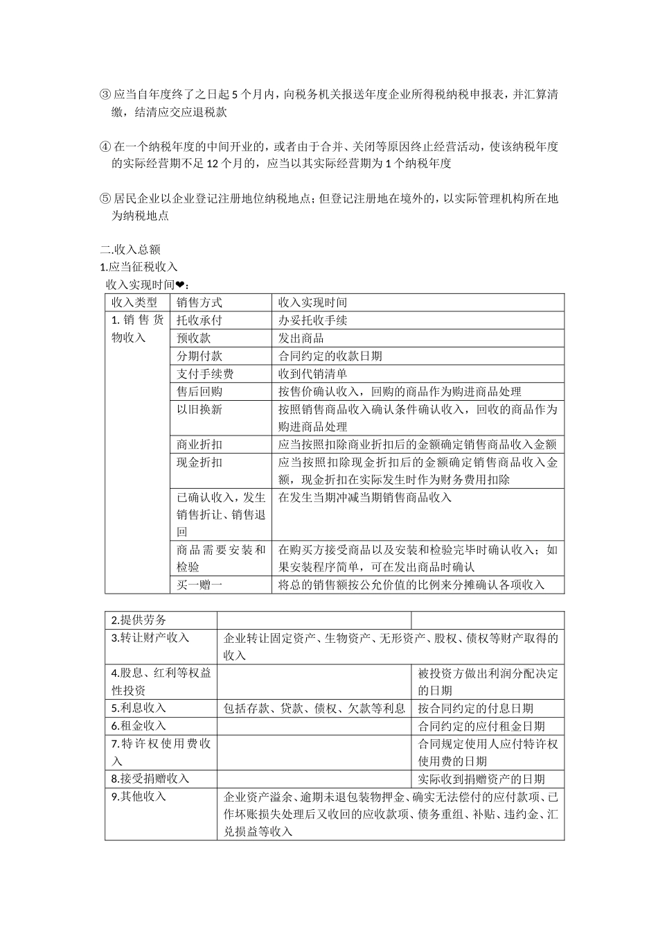 2018会计初级《经济法基础》《企业所得税和个人所得税》主要知识点_第2页