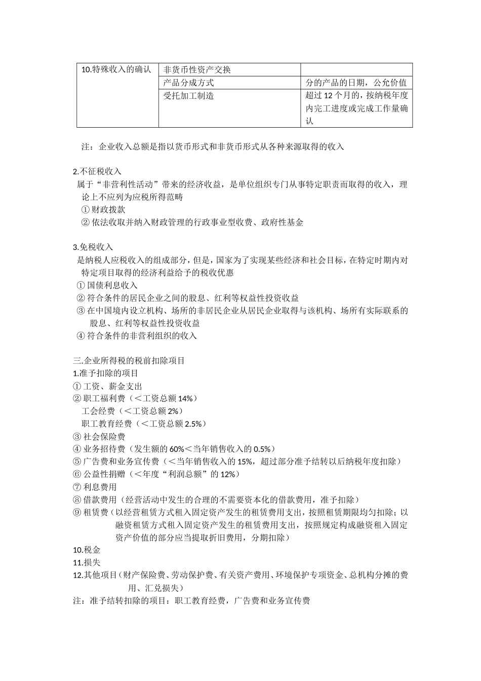 2018会计初级《经济法基础》《企业所得税和个人所得税》主要知识点_第3页