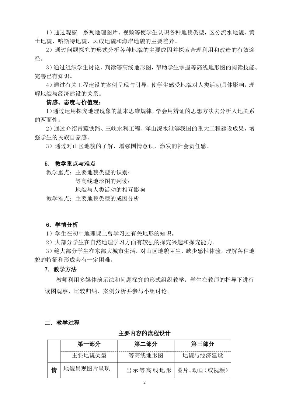 专题7地貌教学设计_第2页