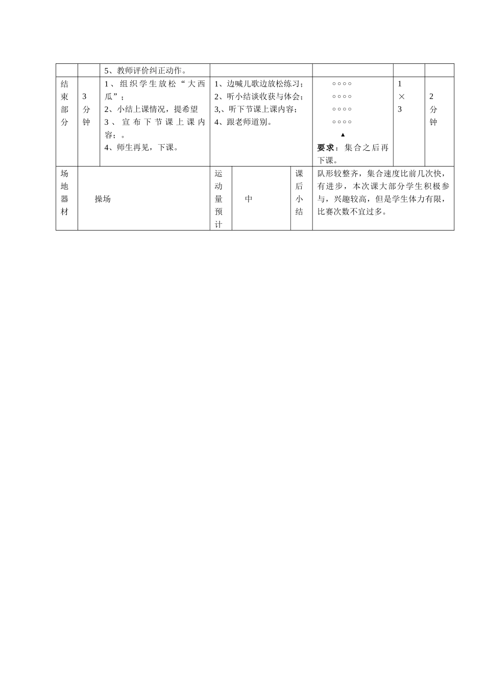 体育课时计划第7课_第2页