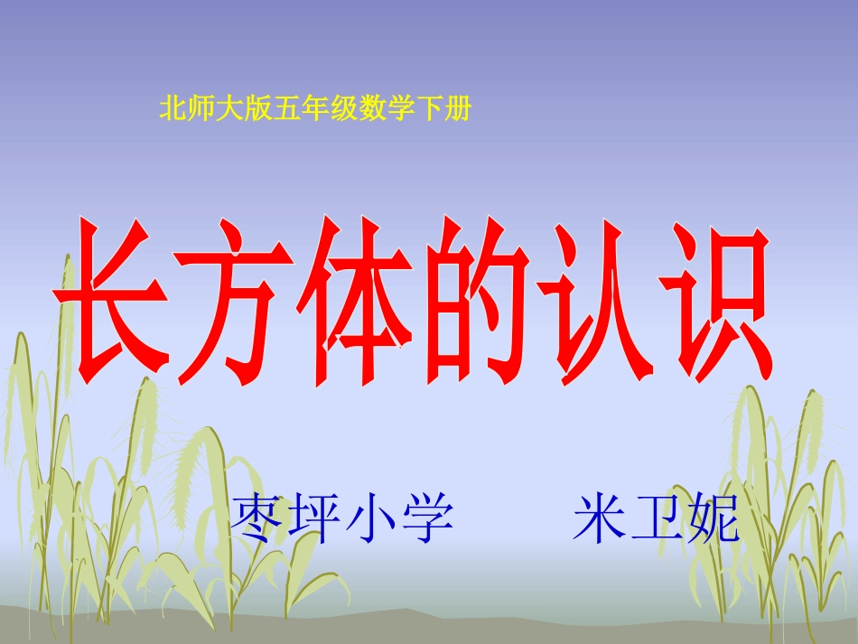 长方体的认识课件_第1页