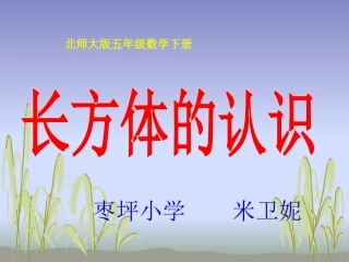 长方体的认识课件