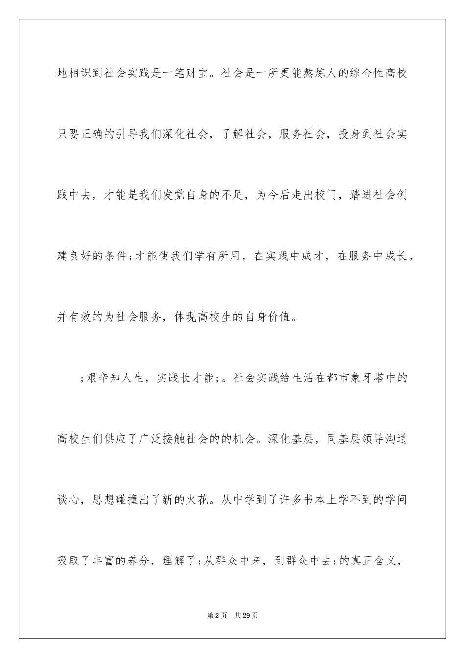 2024假期实践报告心得体会_第2页